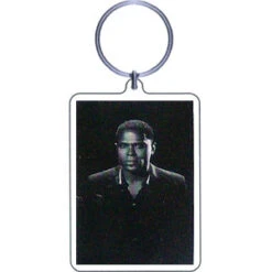 Black Summer's Night Plastic Key Chain