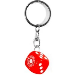 Dice Plastic Key Chain