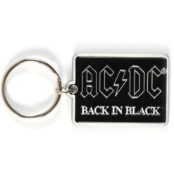 AC/DC Back In Black Metal Key Chain