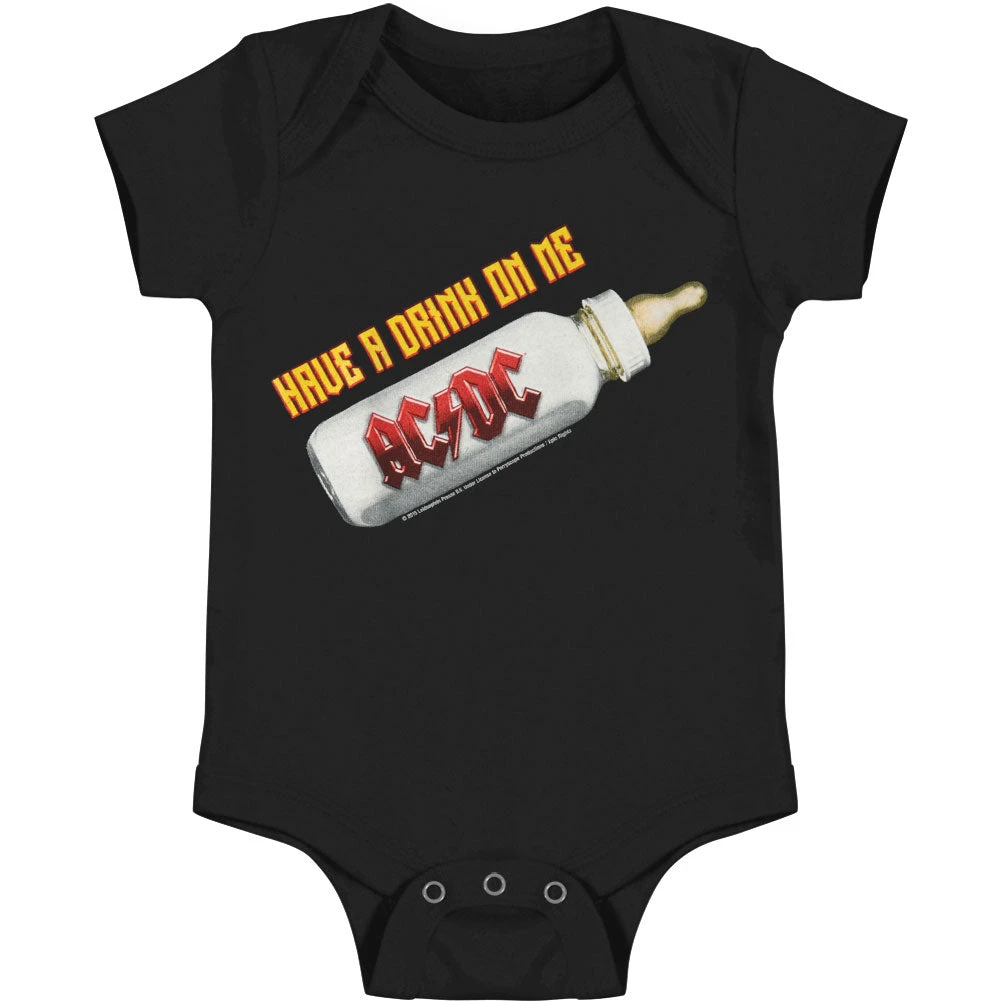 AC/DC Have A Drink On Me Creeper Bodysuit