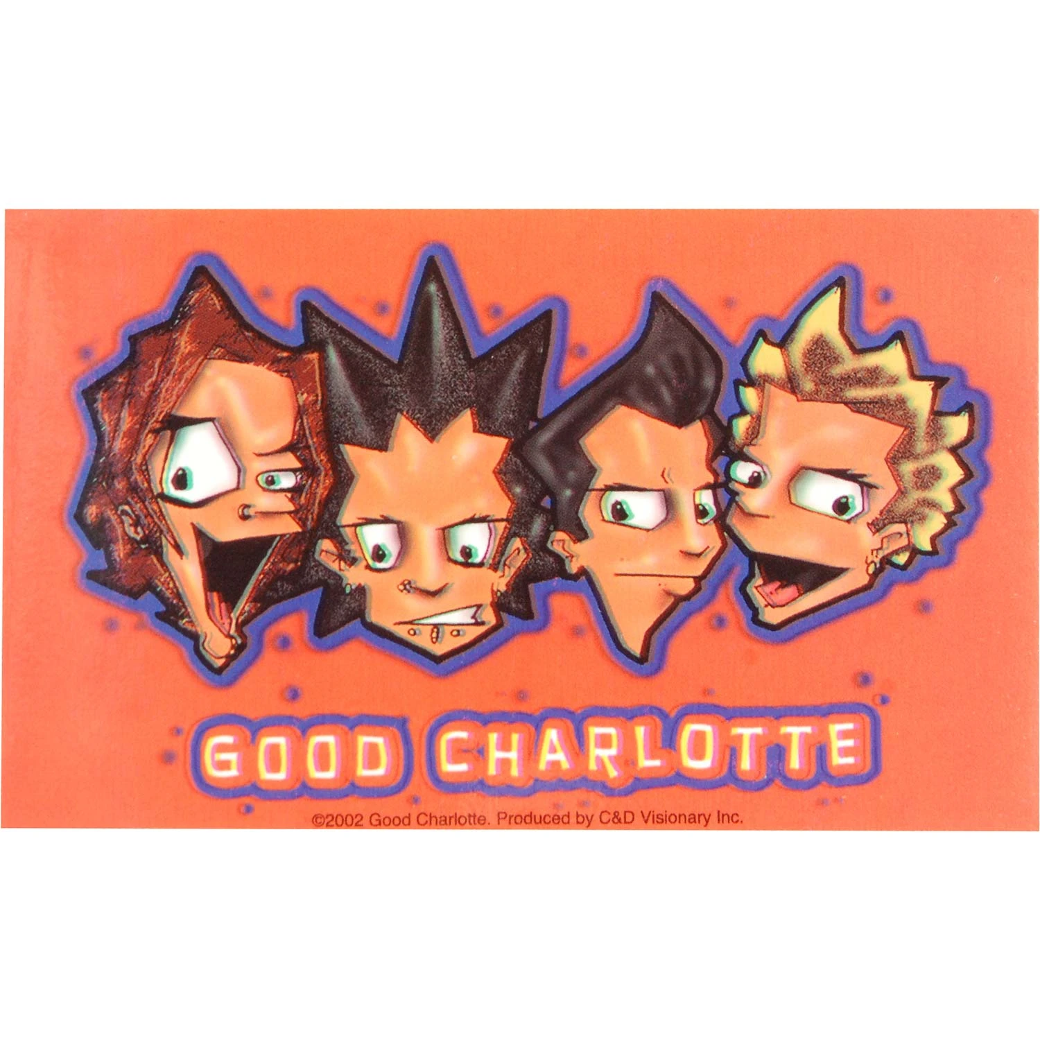 Group Caricature Faces (5" X 3") Sticker