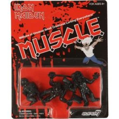 Iron Maiden Super7 M.U.S.C.L.E. Figures Killers, Trooper, Piece Of Mind (Black) Action Figure