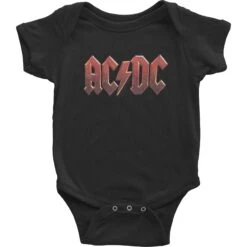 AC/DC Solid Red Kids Bodysuit