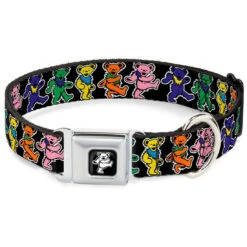 1 1/2 Inch Wide Small Dog Collar/Dancing Bears Pet Wear