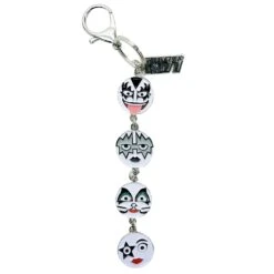 KISS Enamel Fill Keychain Metal Key Chain
