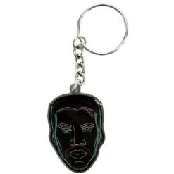 Neon Metal Key Chain