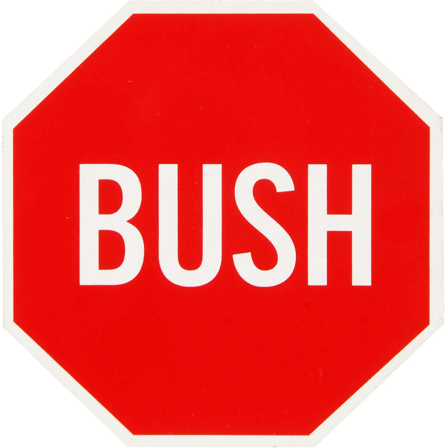 Die Cut Red & White Stop Sign Logo (4" X 4") Sticker