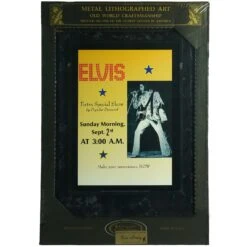 Elvis Metal Litho Mounted Plaque 3 A.M. Framed Wall Art