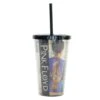 Pink Floyd Back Catalogue 16oz Foil-Printed Carnival Cup W/ Straw & Lid Straw Tumbler