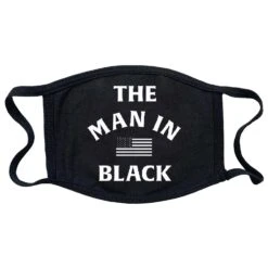 Man In Black Face Mask