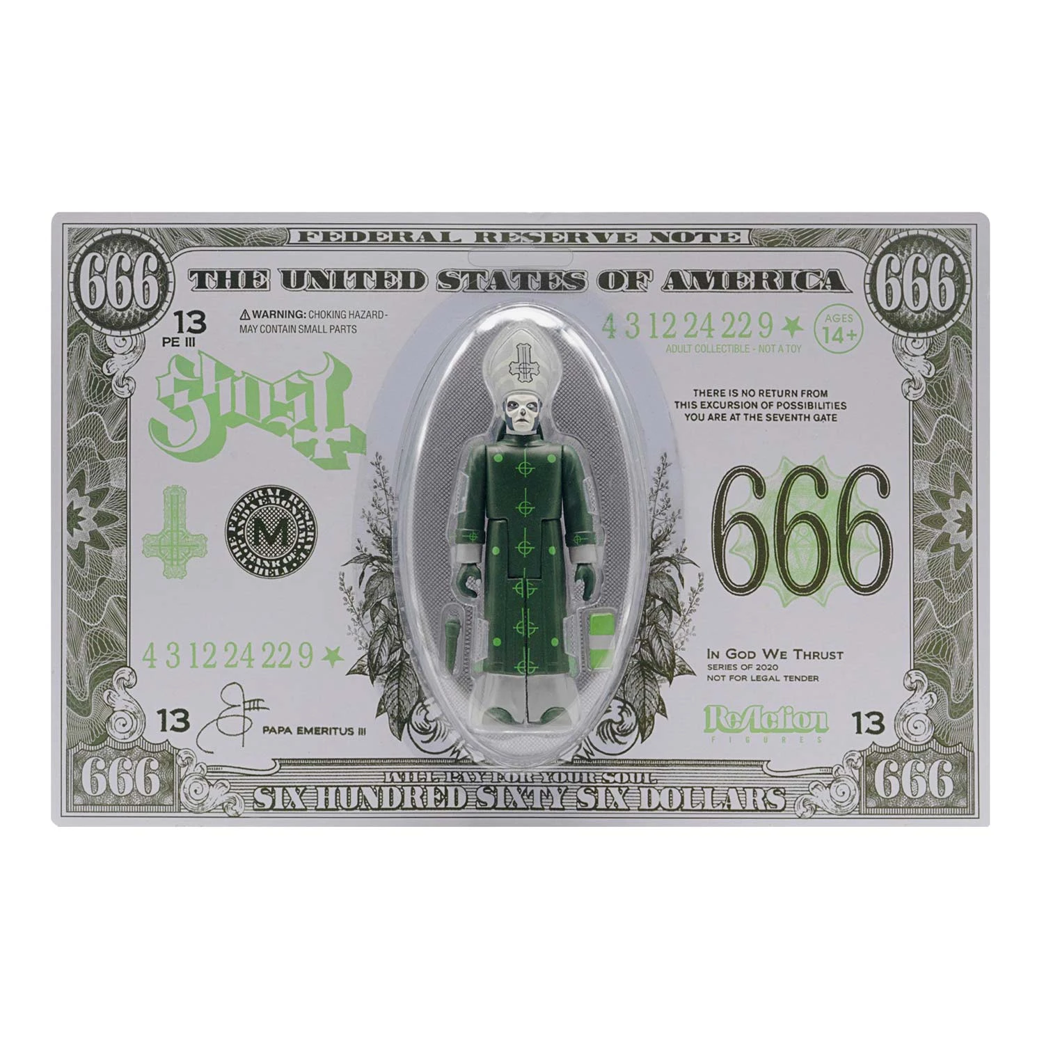 Ghost Super7 Mummy Dust 3.75" ReAction Figure Action Figure