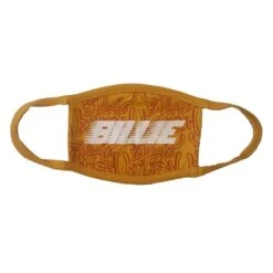 Billie Eilish Racer Logo & Graffiti Yellow Face Mask