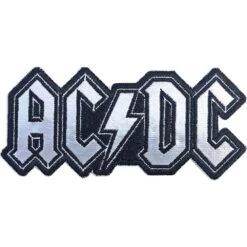 AC/DC Cut-Out Foil Logo Embroidered Patch