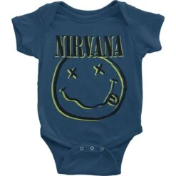 Nirvana Inverse Smiley Kids Baby Grow Bodysuit