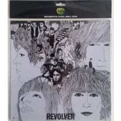 Revolver Steel Wall Sign Tin Concert Sign