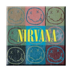 Nirvana Smiley Blocks Magnet
