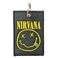 Nirvana Smiley (Double Sided Patch) Plastic Key Chain