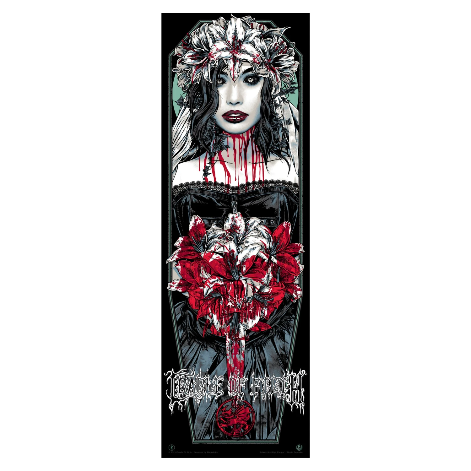 Bride (Green) By Rhys Cooper Limited Screenprint