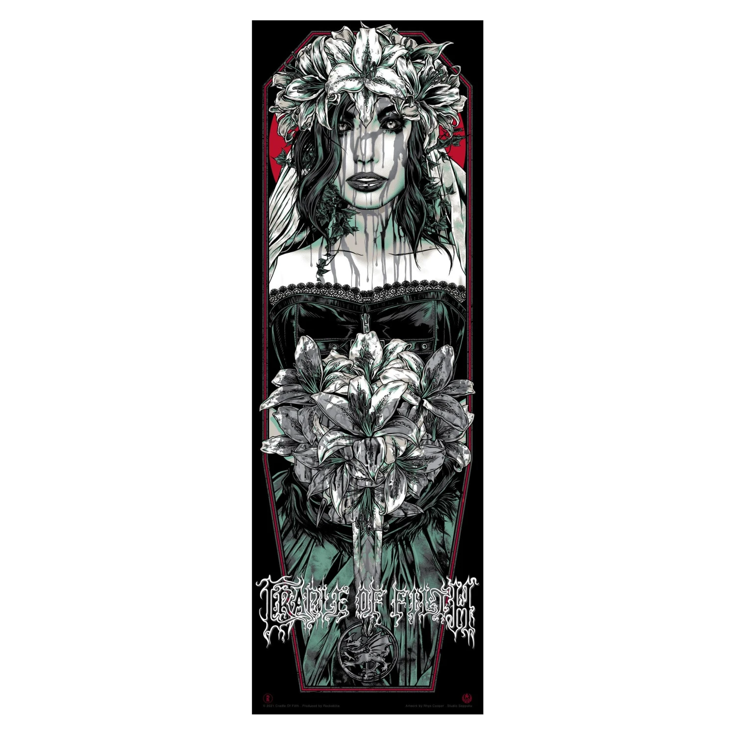 Bride (Red Bloody Variant) By Rhys Cooper Limited Screenprint