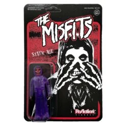 Misfits Super7 Fiend Static Age (Clear Purple) 3.75" ReAction Figure Action Figure