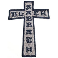 Black Sabbath Cross Embroidered Patch