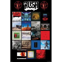 Rush Album Covers Domestic Poster