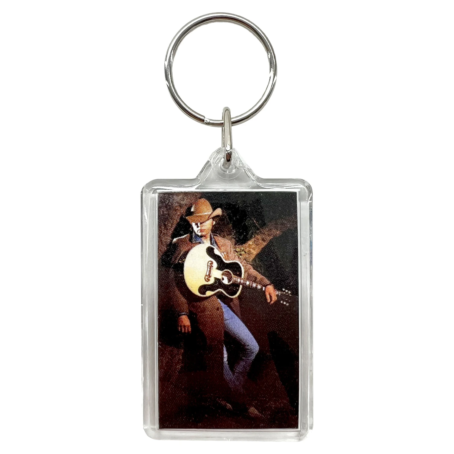 Guitar Logo/Photo Plastic Key Chain - Image 2