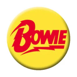 DAVID BOWIE Bolt Logo Button
