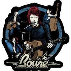 DAVID BOWIE Blue Bowies Sticker