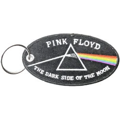 Pink Floyd Dark Side Of The Moon Oval Black Border Plastic Key Chain