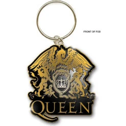 Queen Gold Crest Plastic Key Chain