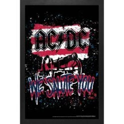 AC/DC Stephen Fiswick - We Salute You Framed Wall Art