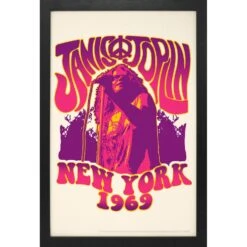 BD Collection - Groovy With A Microphone Framed Wall Art