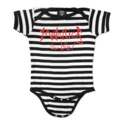 Metallica For Life Striped Jumper Bodysuit
