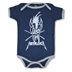 Metallica Scary Guy Blue Grey Baby Jumper Bodysuit