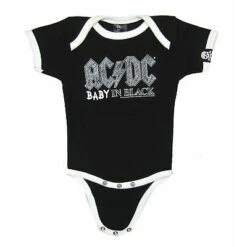 AC/DC Baby In Black Logo Bodysuit