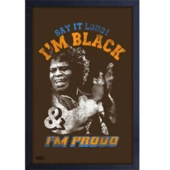 Black And Proud Framed Wall Art