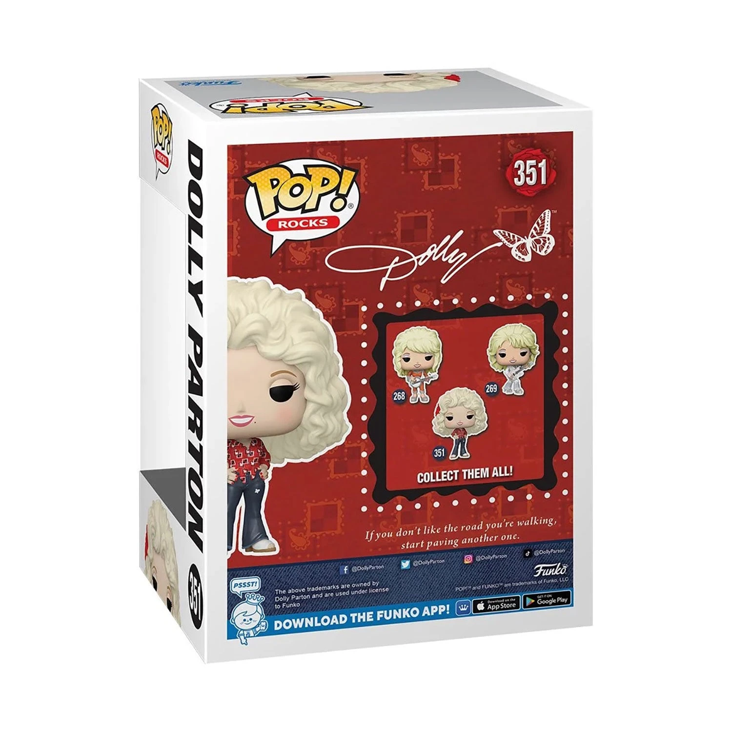 Funko Pop! Rocks 351 Dolly Parton Vinyl Figure - Image 2