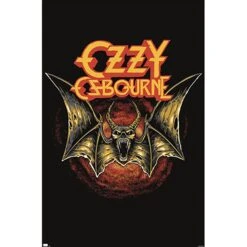 Ozzy Osbourne Bat Logo Domestic Poster