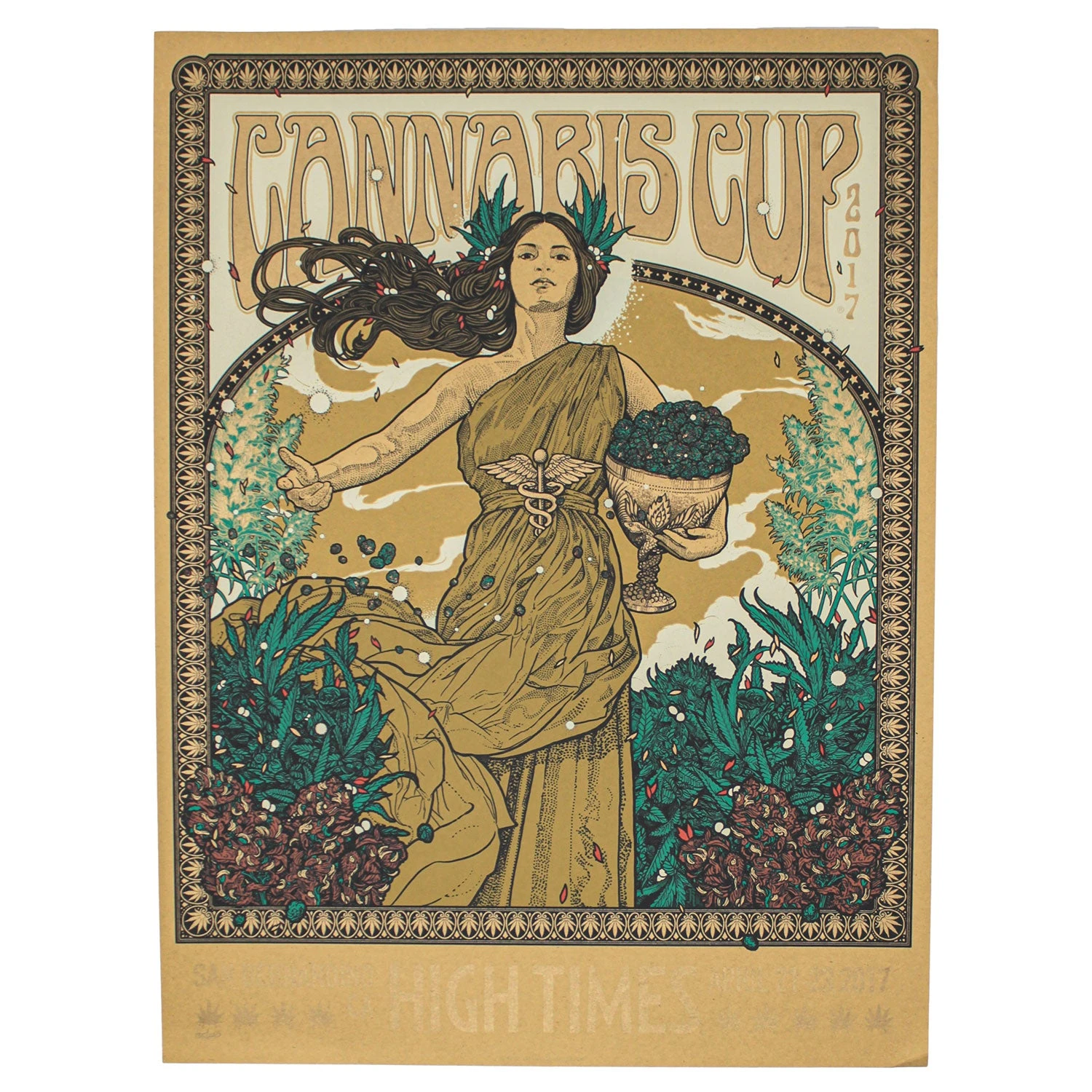 Cannabis Cup San Bernardino 17 By Richey Beckett (Regular Edition) Limited Screenprint