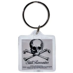 Skull & Crossbones Logo Plastic Key Chain