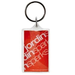 Stacked Logos Plastic Key Chain