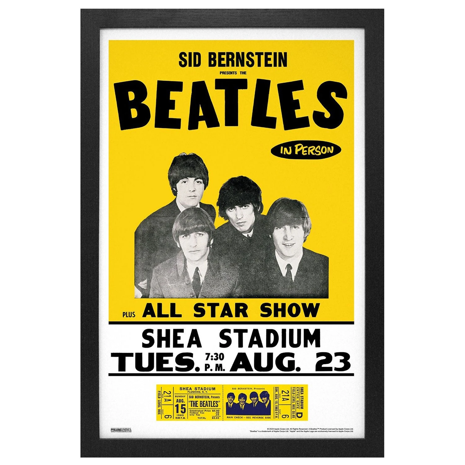 Shea Stadium Concert Framed Wall Art