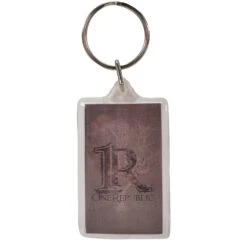 R Logo & Tree Plastic Key Chain