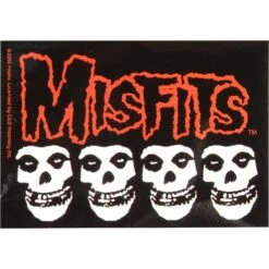Misfits 4 Skulls Sticker